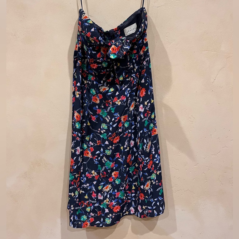 Sezane Strapless Sundress